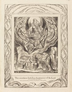 Satan Going Forth from the Presence of the Lord by William Blake