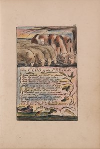 Songs of Innocence and of Experience, Plate 40, The Clod & the Pebble (Bentley 32)