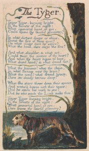 Songs of Innocence and of Experience, Plate 42, The Tyger (Bentley 42)