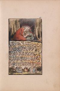 Songs of Innocence and of Experience, Plate 43, The Little Vagabond (Bentley 45) by William Blake