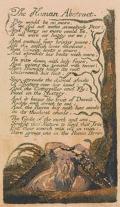 Songs of Innocence and of Experience, Plate 46, "The Human Abstract" (Bentley 47) by William Blake