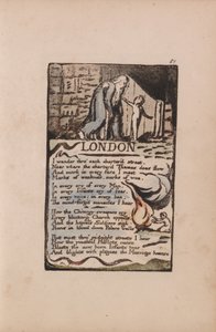 Songs of Innocence and of Experience, Plate 51, London (Bentley 46) by William Blake