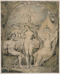 The Archangel Raphael with Adam and Eve (Illustration to Milton