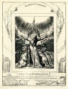 The Book of Job 42:8 (illustrated by William Blake) by William Blake