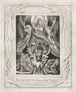 The Book of Job: Pl. 16, Thou hast fulfilled the Judgment of the Wicked