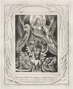 The Book of Job: Pl. 16, Thou Hast Fulfilled the Judgment of the Wicked