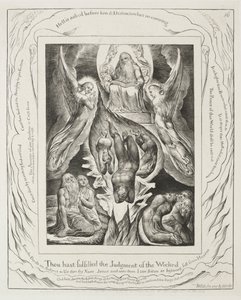 The Book of Job: Pl. 16, Thou Hast Fulfilled the Judgment of the Wicked, 1825 by William Blake