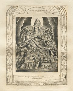 The Book of Job: Pl. 2, When the Almighty was yet with me, When my Children were about me