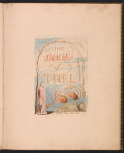 The Book of Thel, Plate 2, Title Page