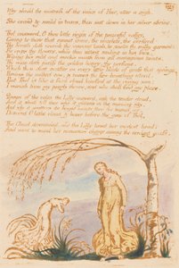 The Book of Thel, Plate 4, Why should the mistress . . . .