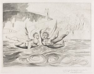 The Circle of the Corrupt Officials; the Devils Mauling Each Other by William Blake