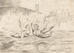 The Circle of the Corrupt Officials, the Devils Mauling Each Other by William Blake