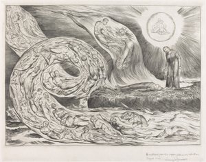 The Circle of the Lustful; Paolo and Francesca by William Blake