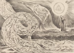 The Circle of the Lustful: Paolo and Francesca by William Blake