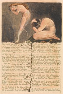 The First Book of Urizen, Plate 17, They Called Her Pity and Fled (Bentley 19)