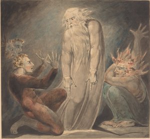 The Ghost of Samuel Appearing to Saul by William Blake