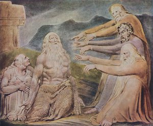 The Just Upright Man Is Laughed To Scorn, c1825, 1947 by William Blake
