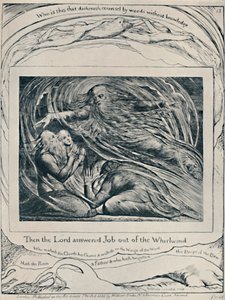 The Lord Answering Job Out of the Whirlwind. From Job by William Blake