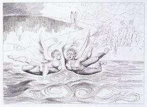 The Six-Footed Serpent Attacking Agnolo Brunelleschi by William Blake