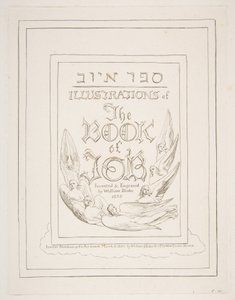 Title Page, from Illustrations of the Book of Job, 1825-26