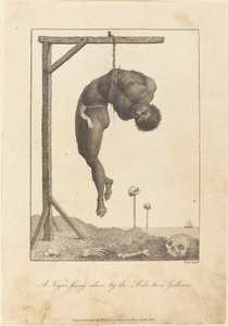 A Negro Hung Alive by the Ribs to a Gallows