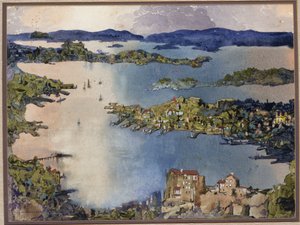 A Land-locked Sea (Sydney Harbour), c.1895 by William Blamire Young
