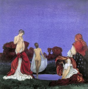 Gypsies Bathing by William Blamire Young
