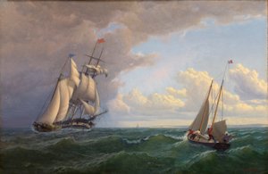Whaler off the Vineyard--Outward Bound