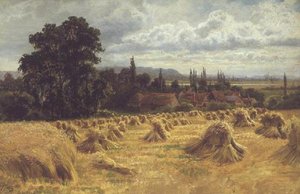 A Cornfield Near Cookham by William Bradley