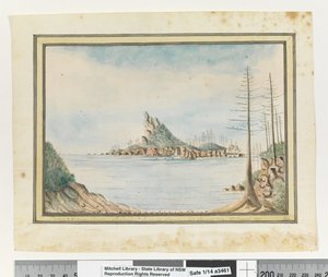 Phillip & Nepean Islands. Justinian & Surprise standing into Sydney Bay, August 23 1790