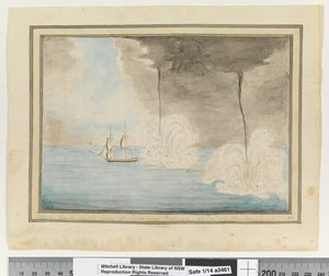 Water Spouts off the Coast of Java near Batavaia. 24 Sepr 1791. Waakzamheydt