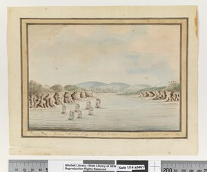 Botany Bay. Sirius & Convoy going in: Supply & Agents Division in the Bay. 21 Janry 1788