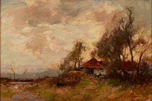 A Farm Steading by William Bradley Lamond