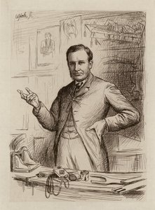 John Chiene, Professor of Surgery (engraving) by William Brassey (after) Hole