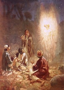 An Angel Announcing to the Shepherds of Bethlehem the Birth of Jesus