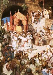 David bringing ark into Jerusalem by William Brassey Hole