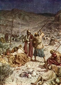 David Spares the Life of Saul