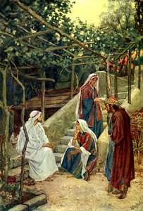 Jesus in the Home of Martha - Bible