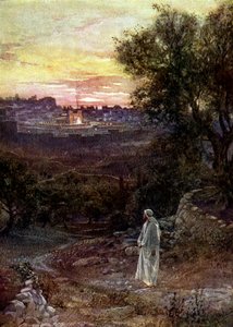 Jesus on the Mount of Olives - Bible