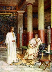 Jesus stands before Pilate by William Brassey Hole