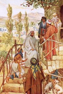 Jesus testing the faith of a woman