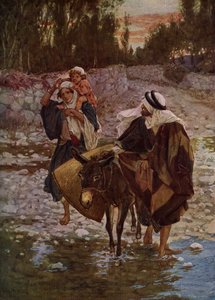 Mary, Joseph and Jesus Travel to Egypt - Bible by William Brassey Hole