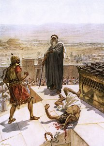 Samuel Slaying Agag Before the Lord at Gilgal by William Brassey Hole