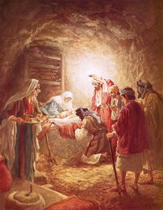 The Shepherds Finding the Infant Christ Lying in a Manger