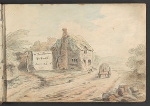 Landscape with Hamlet and Cart