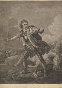 David Garrick as Richard III in the Drury Lane Theatre Performance, 1759 by William Bromley