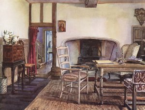 Interior decoration: A white hall