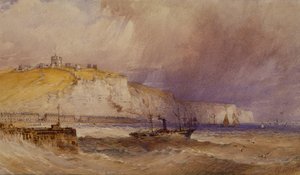 A Paddle-Steamer Leaving Dover Harbour, 1879