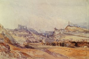 Edinburgh from Salisbury Crags by William Callow