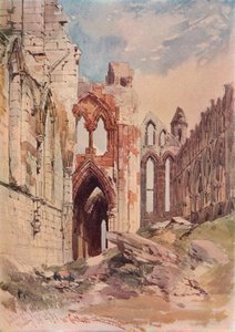Interior of Whitby Abbey by William Callow